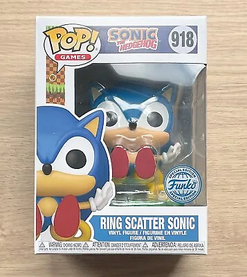 Buy Funko Pop Games Sonic The Hedgehog Ring Scatter Sonic #918 + Free Protector • 24.99£