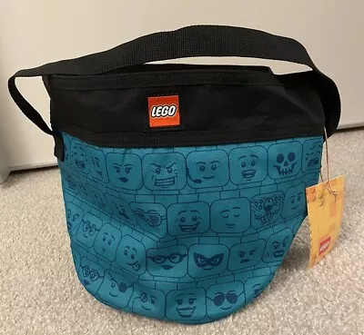 Buy LEGO VIP Limited Edition 5007488 Cinch Bucket Drawstring Bag Teal MF Head Print • 15£