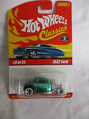 Buy Hot Wheels 2005 Classics Series 1, 1932 Ford Green Chrome Sealed In Card • 4.99£