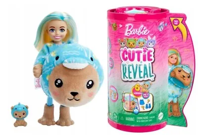 Buy Barbie Cutie Reveal Chelsea Doll Bear-Dolphin Series Animal Costumes HRK30 • 55.36£