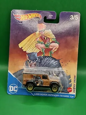 Buy Hot Wheels Premium Real Riders Land Rover Defender Hard Top DC Comics (B92) • 11.99£