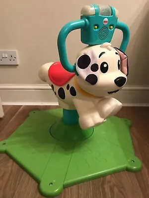Buy Fisher Price Bounce And Spin Puppy - GHY03 -Musical Ride On Toy -Collection SS17 • 17.95£