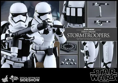 Buy Star Wars First Order Stormtrooper Sixth Scale Action Figure Set Hot Toys MMS319 • 442.53£