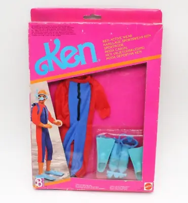 Buy Diver Active Wear Ken Barbie Clothing Dolls Accessories Set Mattel 1990 NEW ORIGINAL PACKAGING • 51.73£