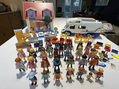Buy Playmobil Bundle - House, Camper Van, Figures Etc • 20£