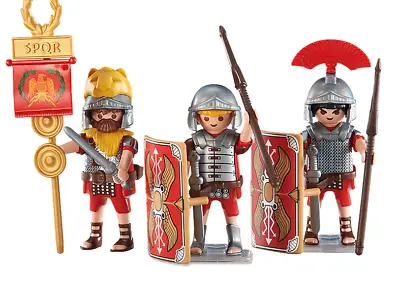 Buy [NEW] Sealed Playmobil 6490 3 Roman Legionaries Soldiers • 13.99£