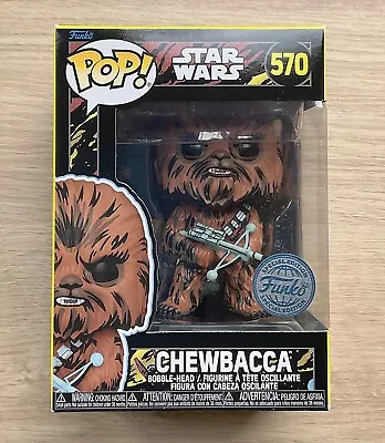 Buy Funko Pop Star Wars Chewbacca Retro Series #570 + Free Protector • 29.99£