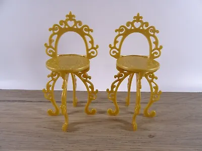 Buy Barbie Fashion Magic Furniture Dream Lock 2 Golden Chairs As Pictured (13480) • 7.70£