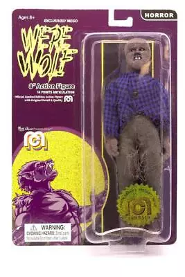 Buy Mego Horror Action Figure Werewolf (Flocked) 20 Cm • 26.44£