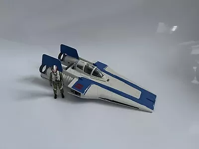 Buy Star Wars  Action Figure Vehicle A-wing Resistance Fighter & Pilot 2016 • 17.99£