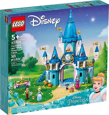 Buy LEGO Disney: Cinderella And Prince Charming's Castle (43206) BRAND NEW & SEALED • 54.99£