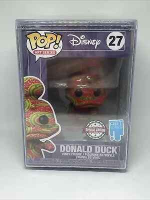 Buy POP! Art Series Disney Donald Duck #27 By Funko With Pop! Stack Hard Case • 18.39£