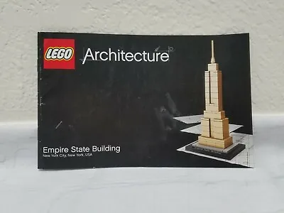 Buy LEGO Architecture Empire State Building Instruction Manual ONLY • 12.10£