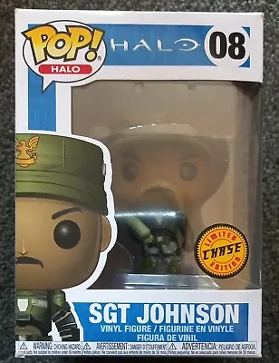 Buy Funko Pop! Games: Halo Sergeant Johnson 🔥CHASE🔥 Variant Limited Edition Vinyl • 34.99£
