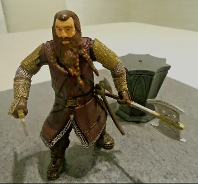 Buy Lord Of The Rings  GIMLI  Action Figure  With Ring On Stone Alter    MARVEL 2001 • 11.25£