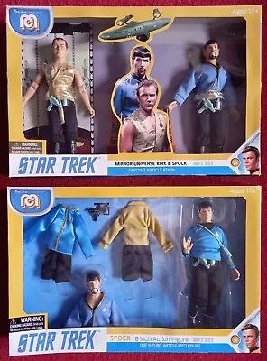 Buy Star Trek Mirror Universe Kirk & Spock Plus Spock9  Figures Mego 2020 • 50£