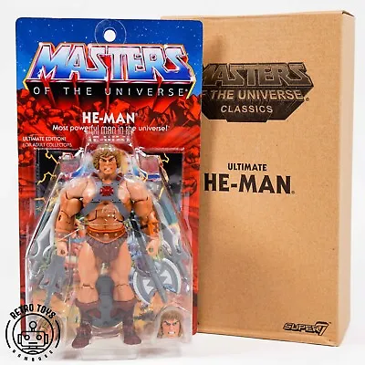 Buy ULTIMATE HE-MAN Masters Of The Universe Classics MotU MOC NEW He Man Super7 • 308.03£
