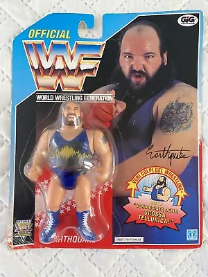 Buy 1991 Earthquake WWF - Hasbro Series 3 - MOC - Italian GIG Card Wrestling Figure • 99.90£