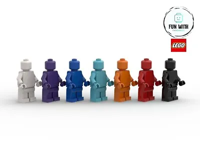 Buy LEGO Monochrome Minifigure - Various Colours - Brand New & Genuine • 4.99£