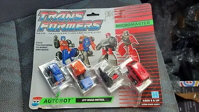 Buy Vintage Hasbro Transformers G1 Micromasters Off Road Patrol Sealed On Card • 100£