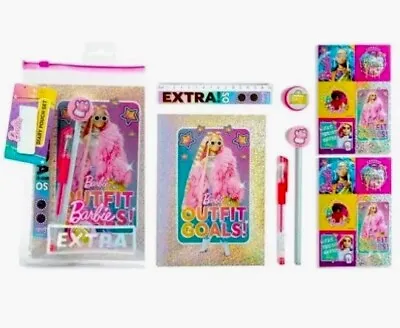 Buy Barbie Party Bags Fillers Diary Holographic Set Pouch Pens Pencil Ruler Book Toy • 4.99£
