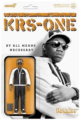 Buy Krs-1 Reaction Figures Wave 01 (By All Means Necessary Bdp)  Super 7 PRE ORDER • 21.75£