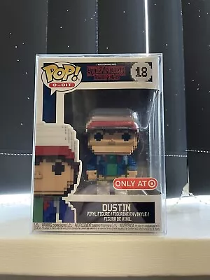 Buy Funko! Pop Stranger Things 8bit Dustin (18) With Exclusive Sticker And Protector • 14.99£