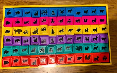 Buy 1990s Mandarin Board Game Spare Replacement Parts Colored ANIMAL TILE • 1£