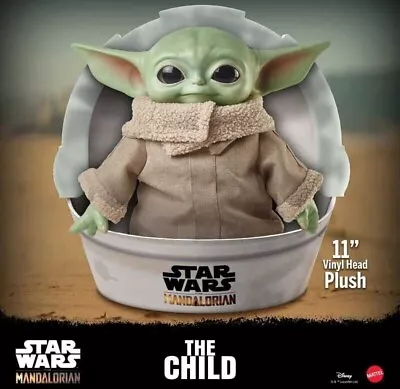 Buy Star Wars Baby Yoda Grogu Mandalorian 11  Plush Toy Action Figure Collectibles • 23.49£