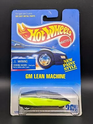 Buy Hot Wheels #268 GM Lean Machine Green Car Black Vintage 1991 Release L37 • 5.95£