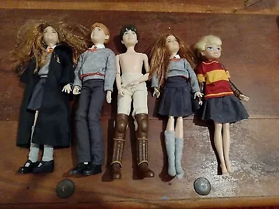 Buy Harry Potter Toy Figures X5 Mattel Luna Harry Ginny Hermione Ron 10  -CP • 9.99£