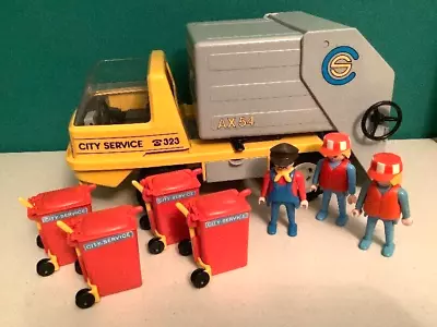 Buy Playmobil 3780 Bin Lorry Recycling City Service Red Bins • 16.98£