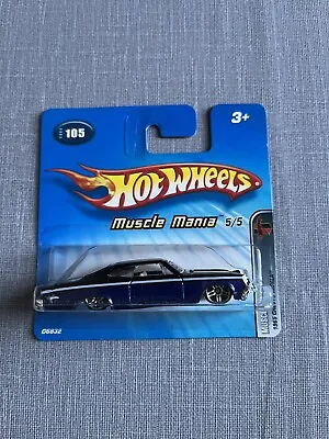 Buy 2005 Hot Wheels #105 1965 Chevy Impala Muscle Mania Series #5/5 Short Card • 3.50£