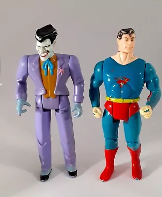Buy Vintage🔥DC Super Heroes & Villains~ 1989 SUPERMAN & 1999 JOKER Toy Figures~Duo • 18.99£