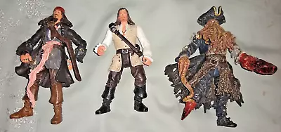 Buy Disney  Pirates Of The Caribbean Jack Sparrow Davy Jones  WILL  Turner 4 Inch • 0.99£