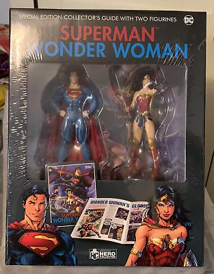 Buy Eaglemoss Hero Collector  - Superman + Wonder Woman Figures & Book • 29.99£