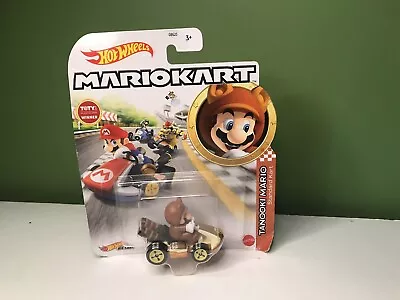 Buy Mattel Hot Wheels Mario Kart Tanooki Mario Standard Kart • 46.99£