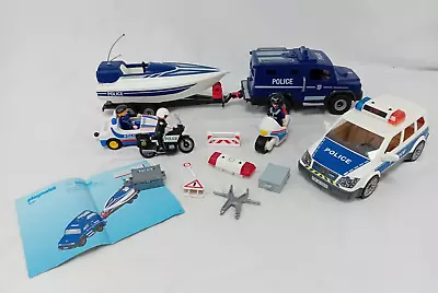Buy Playmobil Police Collection Including 5187 City Action Speed Boat & Truck • 17£