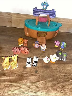 Buy Fisher Price Little People Noah's Ark Boat And Animals Set Lot 17 Figures Bundle • 25£