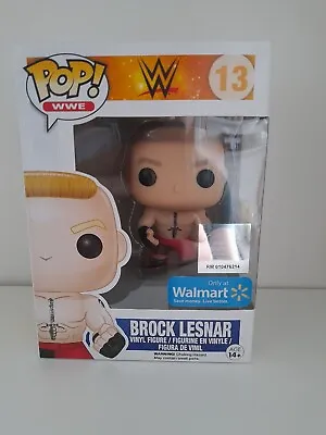 Buy Funko Pop Vinyl  WWE  Brock Lesnar #13 Walmart Exclusive (corner Damage) • 27£