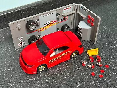 Buy Playmobil 4321 Geobra 2007 Red Car Repair And Tuning Shop Incomplete • 6£