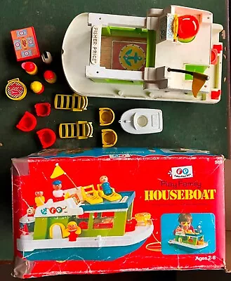 Buy 1970's Fisher Price Play Family Houseboat , People , & Accessories • 4£