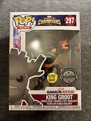 Buy Funko Pop Games #297 King Groot Marvel Contest Of Champions GITD • 11.95£
