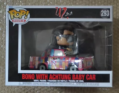 Buy Funko POP Rides Figure : U2 #293 Bono WIth Achtung Baby Car • 21.99£