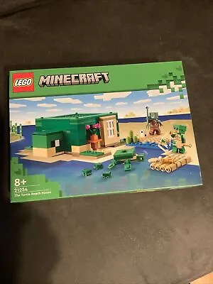 Buy LEGO Minecraft The Turtle Beach House Model 21254 • 18.50£