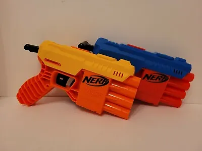 Buy Nerf N-strike Elite Alpha Strike Fang Qs-4 Blaster X2 • 9.99£