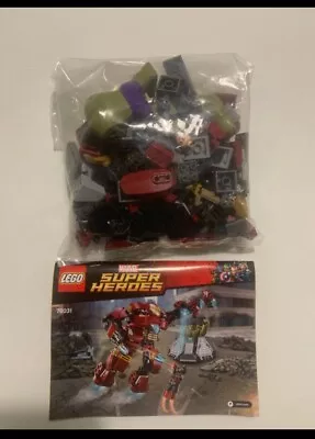 Buy Lego Marvel Super Heroes 76031 Hulk Buster 1 Piece Missing , Incomplete  • 45£