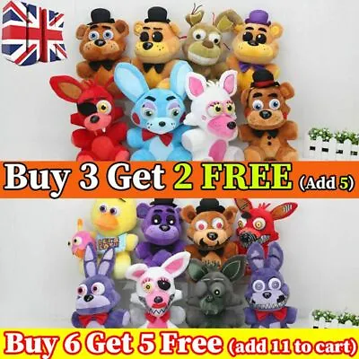Buy FNAF Plushies Five Nights At Freddy's Plush Doll Toy Bear Foxy Sundrop Moon Gift • 6.41£