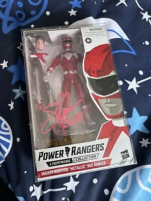 Buy Power Rangers Lightning Collection Metallic Red Ranger Signed Steve Cardenas  • 50£
