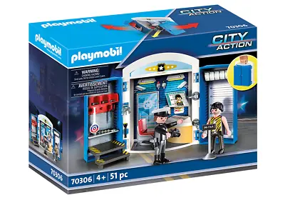 Buy Playmobil - Police Station Play Box City Action 70306 51 Pieces Free🇦🇺Postage • 17.98£